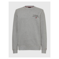 Pánská mikina ROUND NECK LOGO SWEATSHIRT UM0UM02878P4A šedá - Tommy Hilfiger