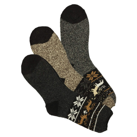 Teplé ponožky alpaka se vzorem WZ04 šedá PESAIL