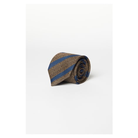 ALTINYILDIZ CLASSICS Men's Brown-Navy Blue Patterned Tie AC&Co / Altınyıldız Classics