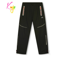 Dívčí šusťákové kalhoty, zateplené - KUGO DK7137, černá / růžová Barva: Černá