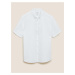 Košile s vysokým podílem lnu Marks & Spencer bílá