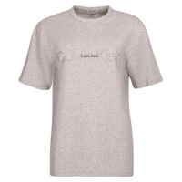 Calvin Klein EMBOSSED ICON LOUNGE Dámské tričko, šedá, velikost