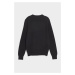 Svetr trussardi sweater roundneck cashmere blend černá