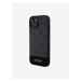 Guess PU 4G Stripe MagSafe Zadní Kryt pro iPhone 15 Black