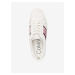 Bílé dámské kožené tenisky na platformě Calvin Klein Cashawnda