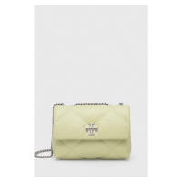 Kožená kabelka Tory Burch Kira Diamond Quilt Small zelená barva, 154706.300