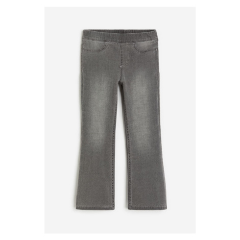 H & M - Superstretch Flare Fit Jeans - šedá H&M