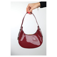LuviShoes SUVA Burgundy Patent Leather Women's Handbag