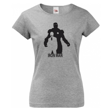 Dámské tričko s motivem IRON MANA - skvělý dárek pro fanoušky Marvel BezvaTriko