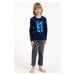 Chlapecké pyžamo Italian Fashion Vojtěch - Energy Tmavě modrá-šedá