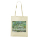 Plátěná taška Claude Monet Japonský most - plátěná taška pro milovníky umění