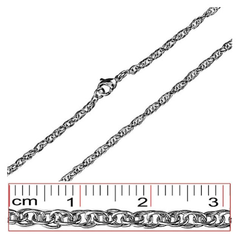 Ocelový řetízek - hustě propletená oválná očka Šperky eshop