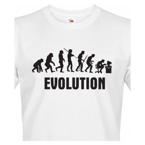 Pánské tričko Evoluce IT - ideální dárek pro všechny Ajťáky BezvaTriko