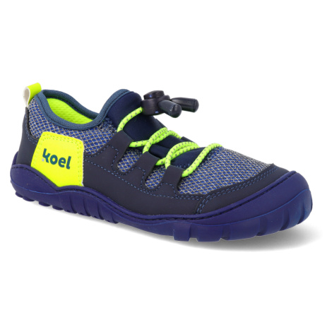 Barefoot tenisky KOEL - Mason Mesh Blue vegan modré Koel4kids