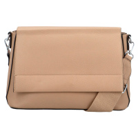 Stylová dámská koženková crossbody kabelka Citarra, khaki