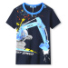 Chlapecké tričko - KUGO TM9201C, tmavě modrá Barva: Modrá tmavě