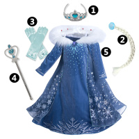 Detské karnevalové šaty kostým kráľovná princezná
