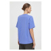 Bavlněné tričko Samsoe Samsoe EIRA fialová barva, F23200050