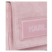 Kabelka karl lagerfeld k/essential k sm flap shb sued pink mist