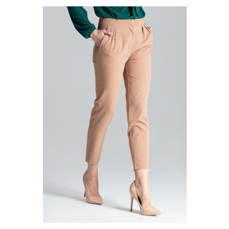 Klasické kalhoty L028 LENITIF - HNĚDÉ