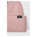 Čepice Vans růžová barva, z husté pleteniny