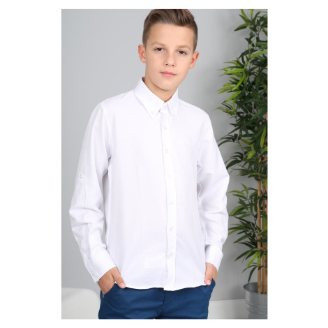 Obyčejná bílá košile FASARDI