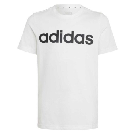 adidas LINEAR Chlapecké tričko, bílá, velikost
