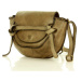 Sedlová kabelka kožená listonoška messenger bag