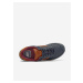 Hnědo-modré pánské kožené boty New Balance 574