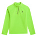 Chlapecká lyžařská flísová mikina 4F JUNIOR FLEECE UNDERWEAR-JAW23UFLEM019-41N-GREEN NEON