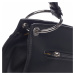 Menší moderní koženková kabelka Mia La, černá