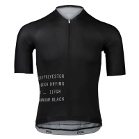 POC Cyklistický dres s krátkým rukávem - PRISTINE PRINT - černá