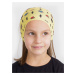 Žlutý dětský vzorovaný šátek 3v1 Fusakle