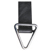 Pánský pásek // Urban Classics / Synthetic Leather Triangle Buckle Belt black