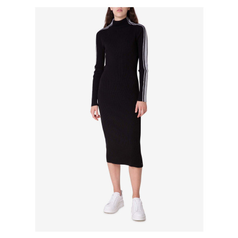 Černé dámské svetrové šaty Tommy Hilfiger