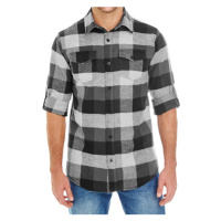 Burnside Pánská flanelová košile BU8210 Black Check