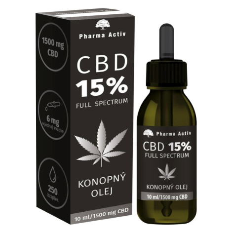 Pharma Activ CBD 15% Full Spectrum Konopný olej 1500 mg 10 ml