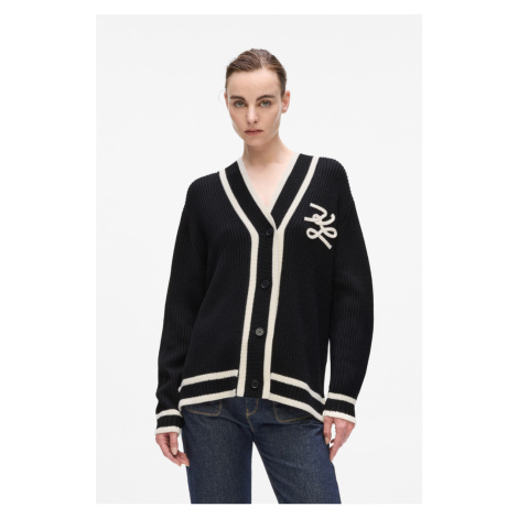 Kardigan karl lagerfeld soutache autograph cardigan black