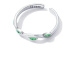 GRACE Silver Jewellery Stříbrný prsten Zelená větvička, stříbro 925/1000 P-SCR808 Stříbrná