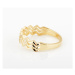 Dámský prsten ze žlutého zlata PR0579F + DÁREK ZDARMA