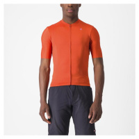 CASTELLI Cyklistický dres s krátkým rukávem - UNLIMITED ENTRATA - oranžová