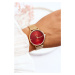 Dámské vodotěsné hodinky na náramku Giorgio&Dario Zlato-červená