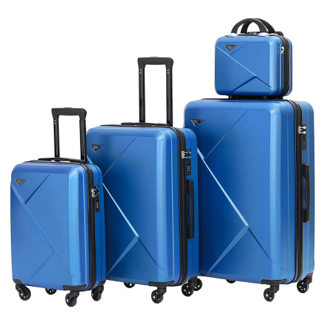 Municase - Cestovní kufr na kolečkách s TSA zámkem Barva kufru: Modrá