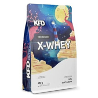 KFD WPI WPC a WPH X-Whey premium protein 540 g, vanilka a jahoda