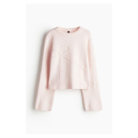 H & M - Appliquéd jumper - růžová