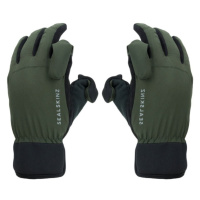 Sealskinz Waterproof All Weather Sporting Glove Olive Green/Black Cyklistické rukavice