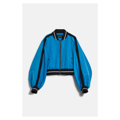 Bunda karl lagerfeld voluminous bomber jacket malibu blue