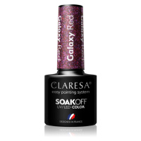 Claresa SoakOff UV/LED Color Galaxy gelový lak na nehty odstín Red 5 g