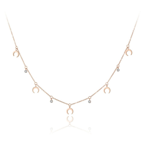 Victoria Filippi Stainless Steel Ocelový náhrdelník se zirkony Susan Gold - chirurgická ocel NHN