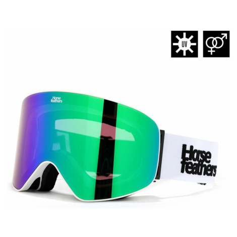 Snowboardové brýle Horsefeathers Edmond - bílé, zelené